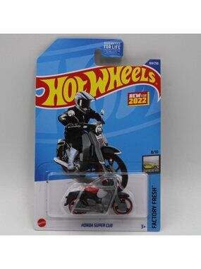Hot Wheels Honda Super Cub Black New For 2022 Factory Fresh 8/10 169/250